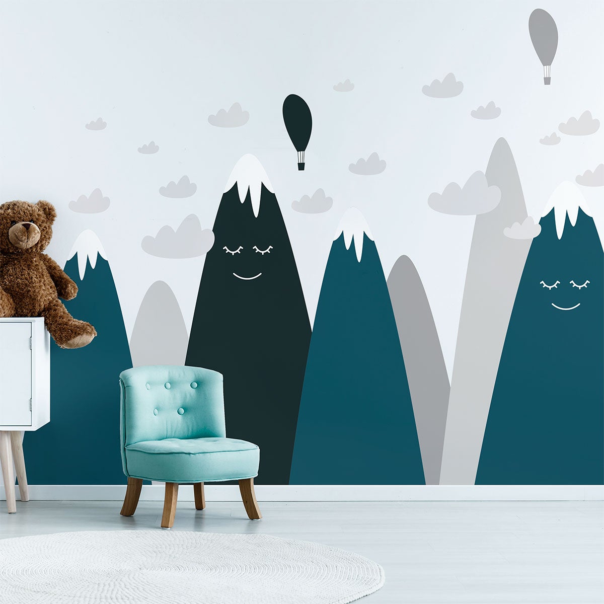 Adesivo bambino di montagna scandinavo jaminka - Sticker adesivo - adesivi murali - 120x180cm - 3