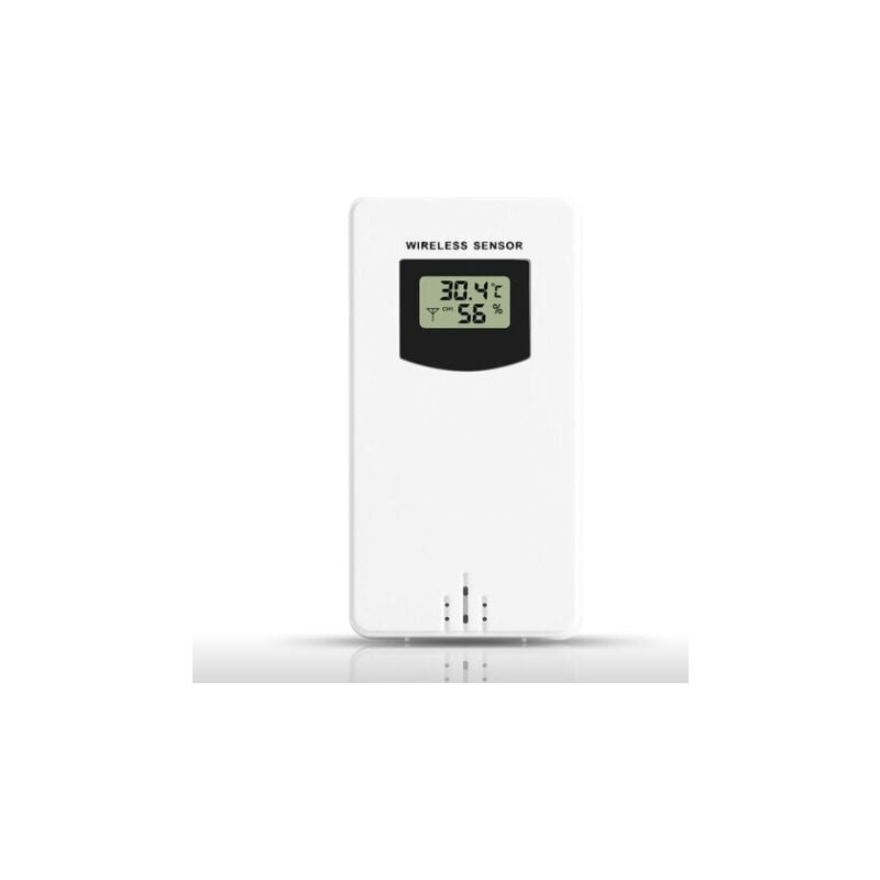(Biały neutralny, 5x3,4x9,6 cm) 1 szt. Bezprzewodowy czujnik temperatury do stacji pogodowej, zamiennik do monitora temperatury na zewnątrz