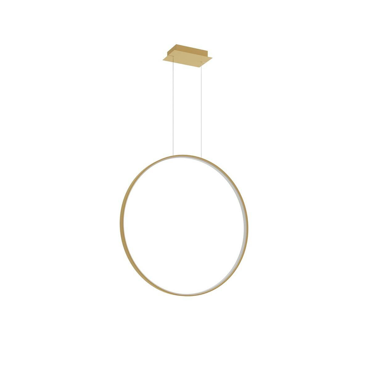 Lampa wisząca RIO LED 32W Neutralna biel 3865lm złota wym: 150 x 78 x 16 cm Thoro Lighting