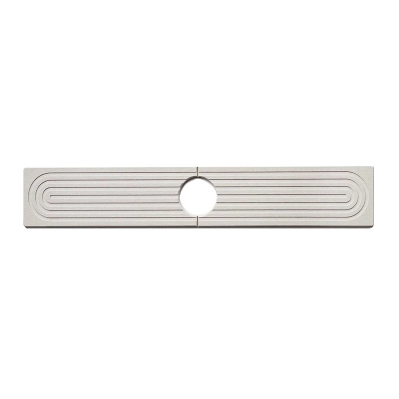 Tappetino per rubinetto in terra di diatomee, bianco, 45*10*0,9 cm, paraschizzi per il ripiano del bagno. - 4