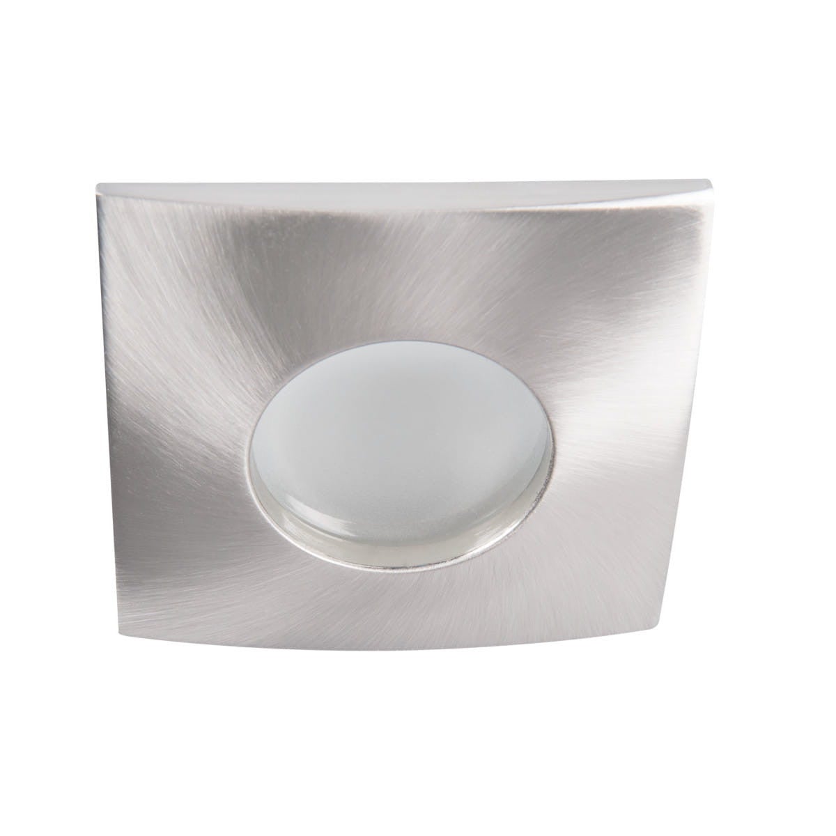 Oprawa sufitowa wpuszczana Qules srebrna 1xGU10x35W kwadratowa IP44 wym: 8 x 8 cm aluminium Kanlux