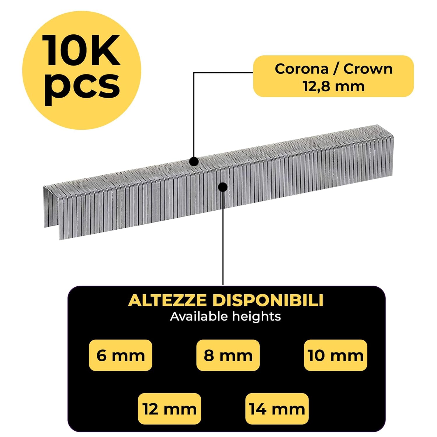 Graffette Bostitch STCR211506Z - 6 Mm, Per Cucitrici B8, 2 Confezioni Da 5000 - Foto 4