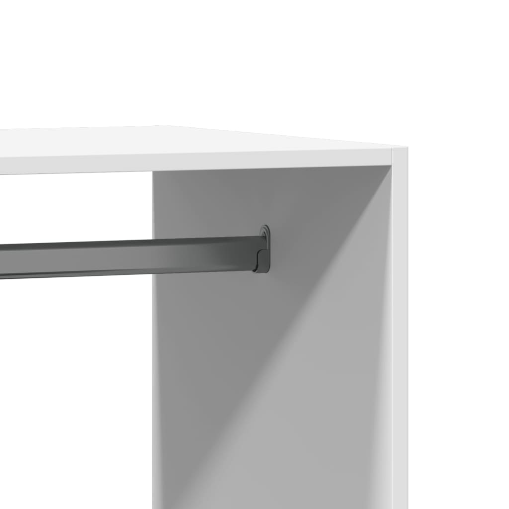 Garde-robe blanc 77x48x102 cm bois d'ingénierie vidaXL - 8