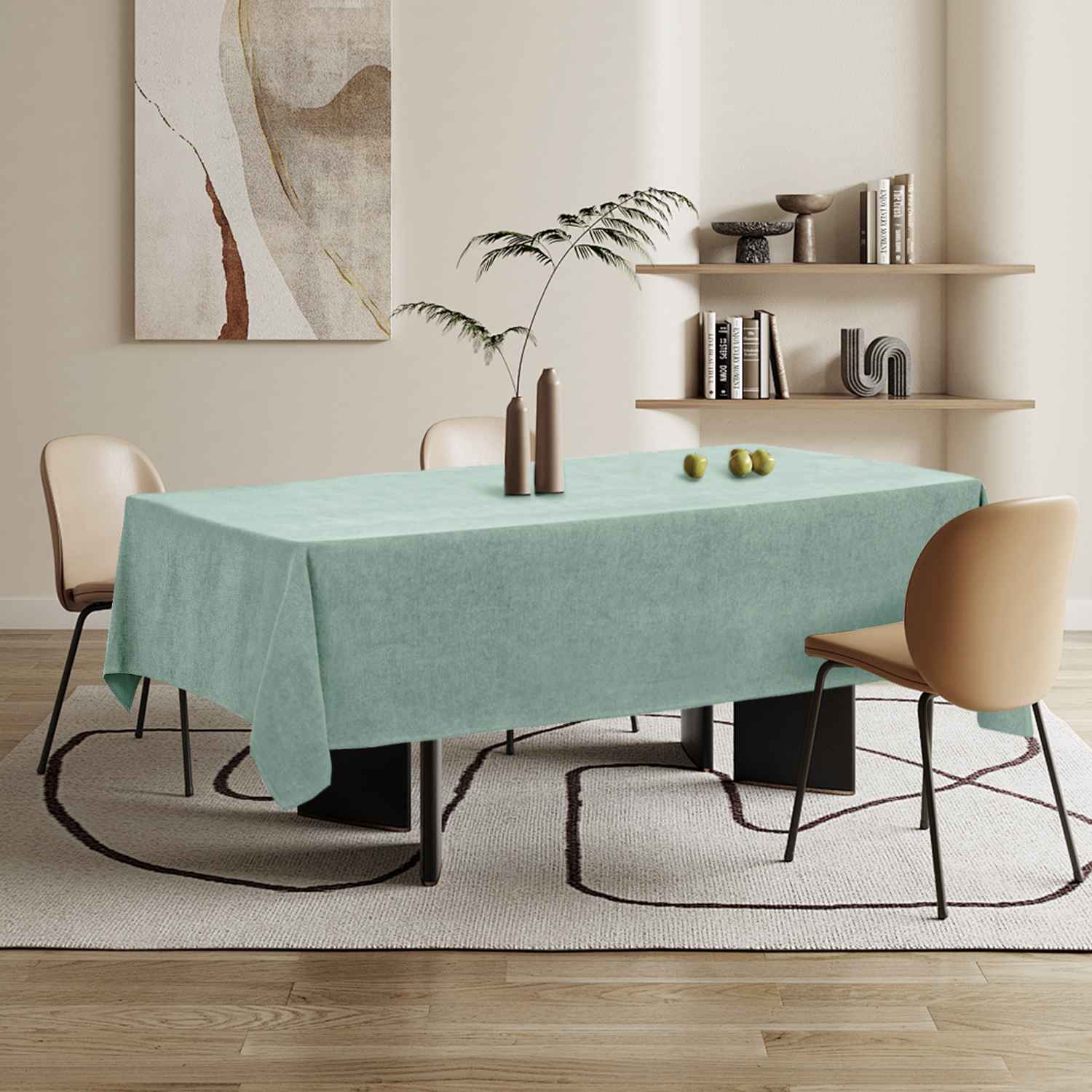 Mesa De Cocina Mantel Textil De Algodón Y Poliéster, Lavable