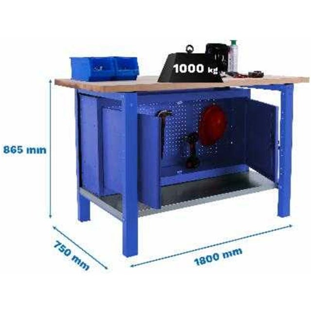 SIMONWORK BT6L PRO ARMADIO LAMINATO 1800 BLU/FAGGIO