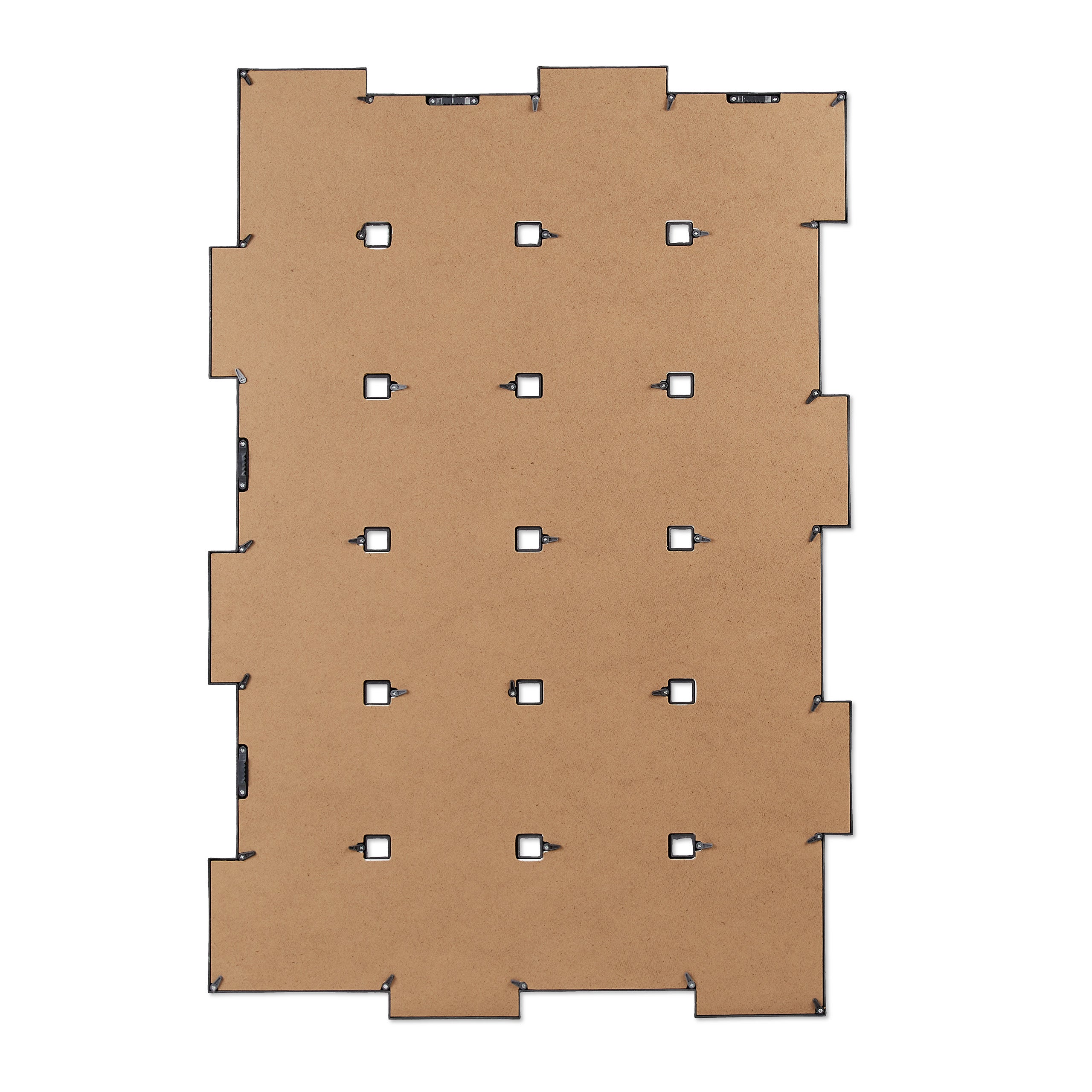 Cadre pêle-mêle 24 photos pour mur H x L x P : 59 x 86 x 2,5 cm, noir, Relaxdays - 6