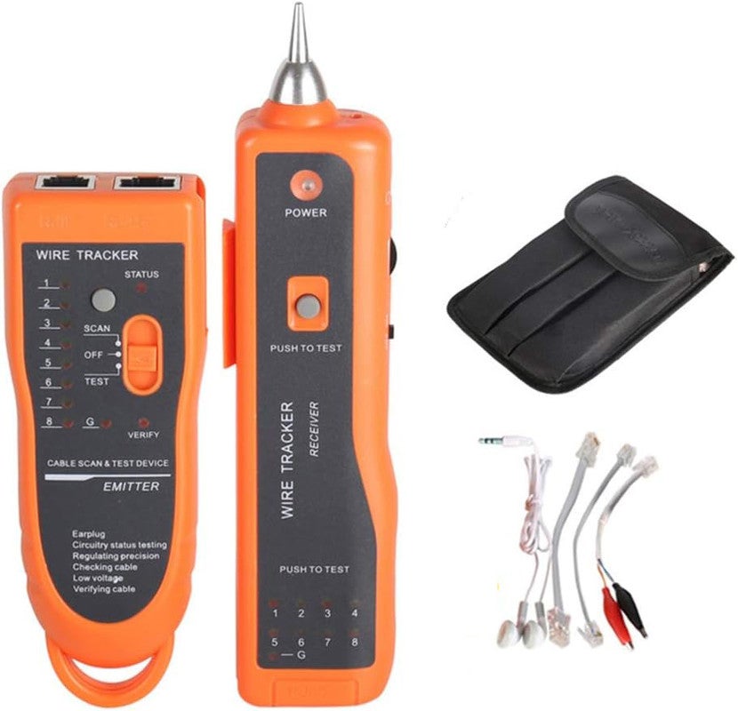 Tester kabli Ethernet LAN RJ11 RJ45 Cat5 Cat6, traser linii telefonicznych/audio