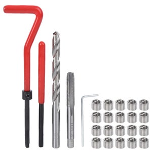 Kit De Réparation De Filetage M7 – 25 Pièces – Pour Restaurer Les Filets Endommagés Sur Acier, Aluminium, Alliages