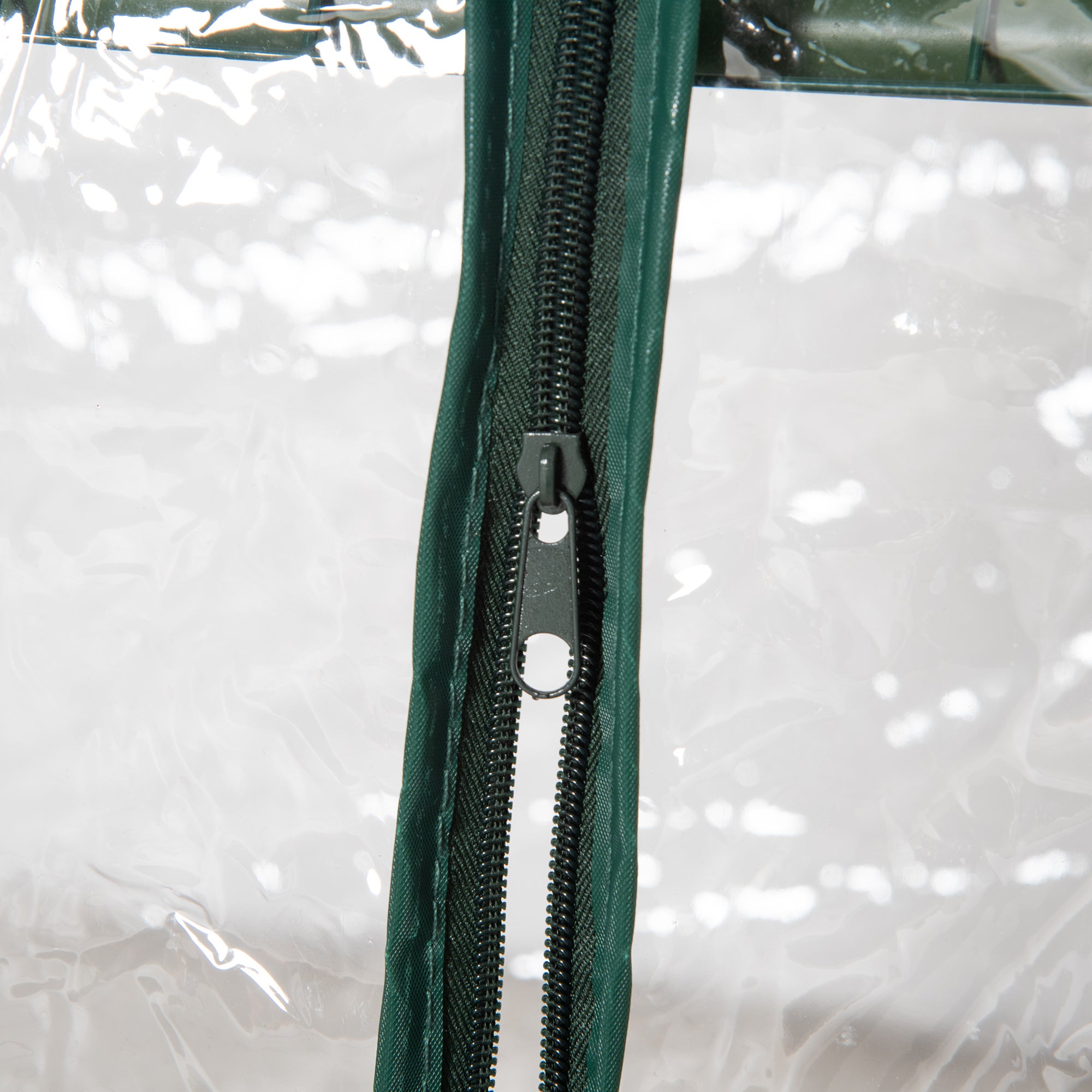Serre de jardin avec étagères 3 niveaux, serre de balcon, bâche renforcée PVC,pour légumes plantes fleurs, 69 x 49 x 125 cm, transparent - 9