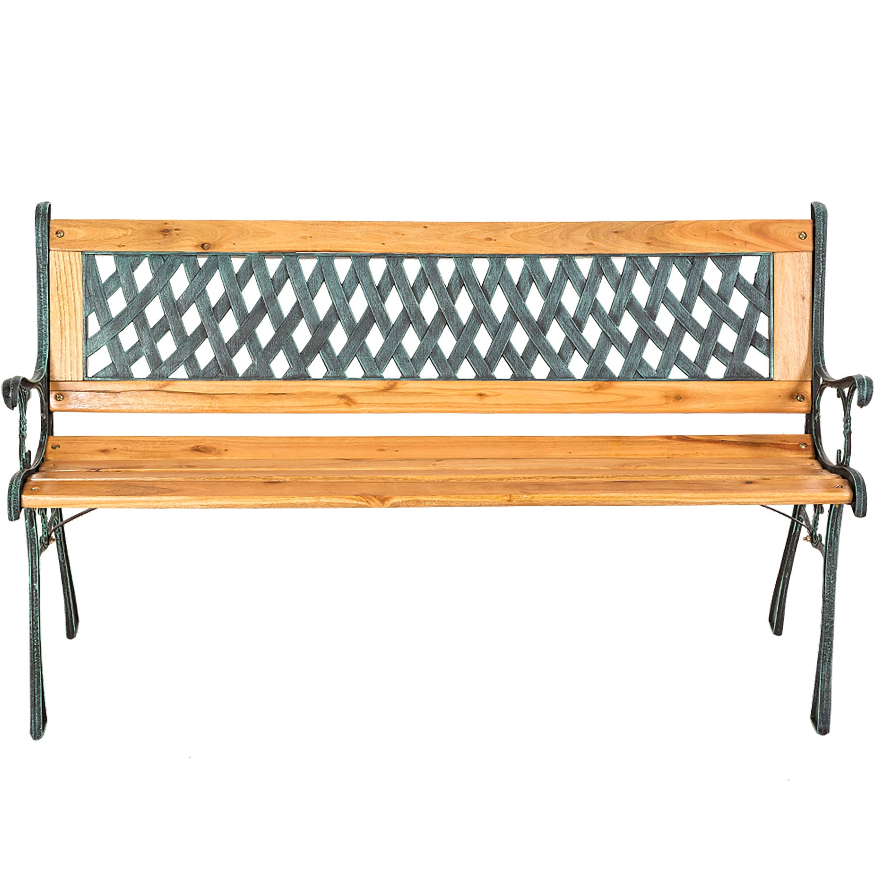 Banc de jardin en bois 2 places 128 x 51 x 73 cm TECTAKE - 5