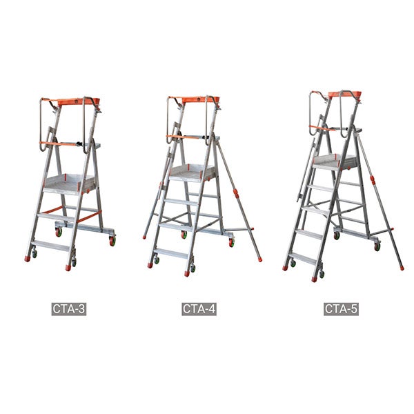 FACAL - Escabeau Aluminium Roulant Avec Stabilisateurs Casta - 5