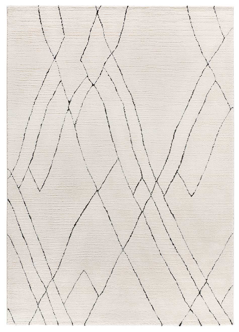 Alfombra interior blanco rectangular 120 x 170 cm TURIN bereber con relieve - ATTICGO - 5