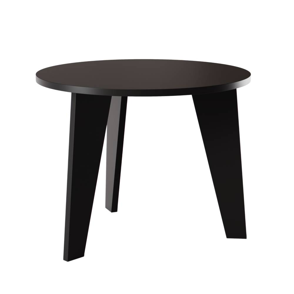 KOLM Stół okrągły ROSE Ø90 cm do kuchni, salonu, jadalni Czarny