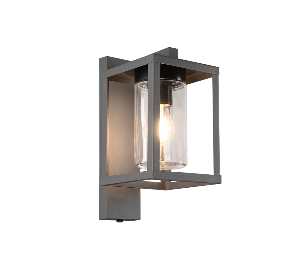 Kinkiet zewnętrzny LUNGA antracyt 1xE27x40W wym:33x16x22,5cm IP44 Trio