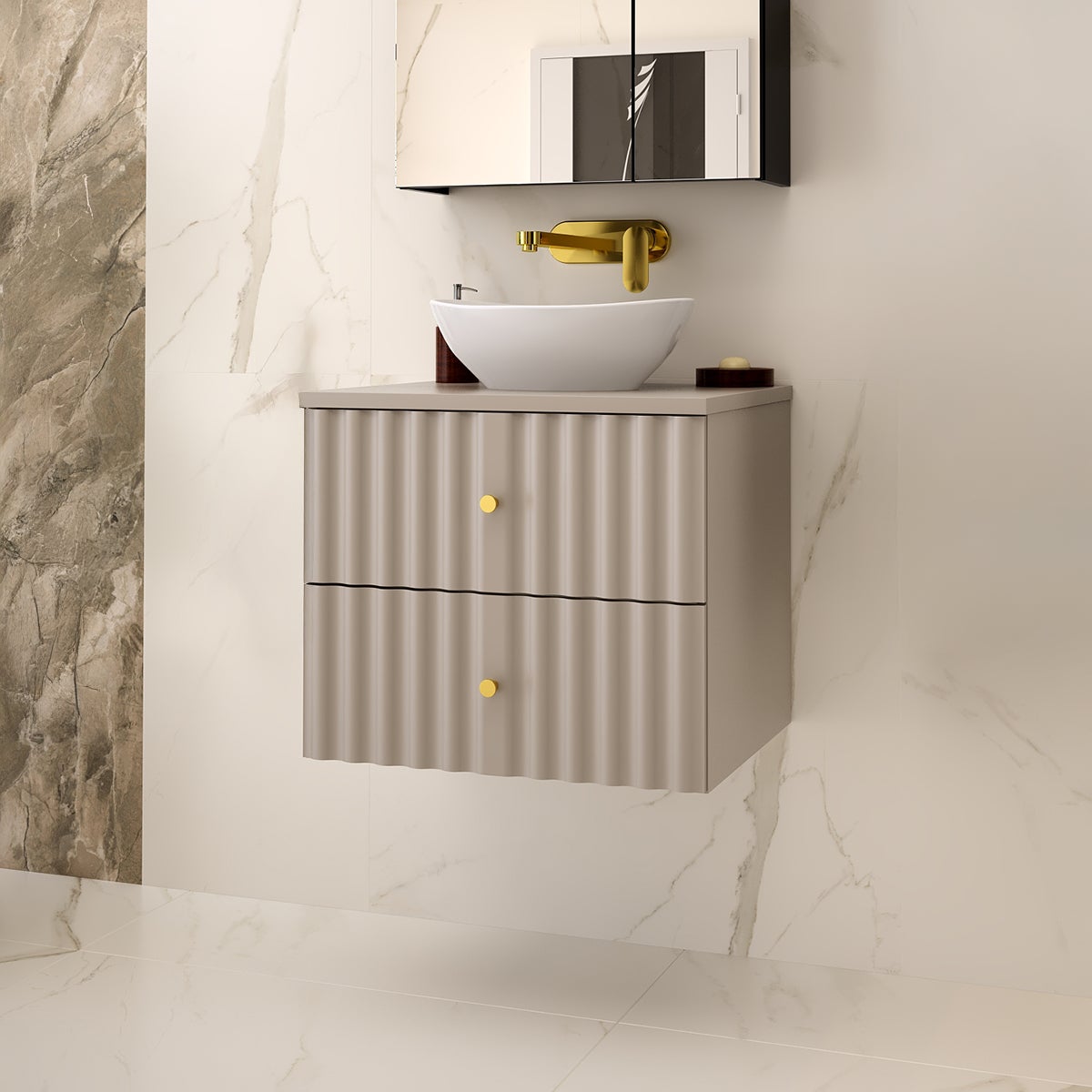 Mueble lavabo individual 60cm izae cachemira