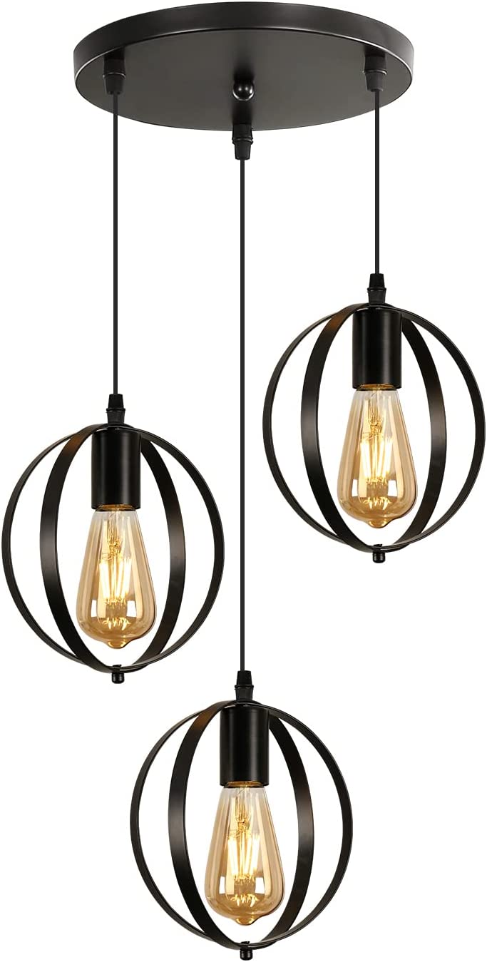 Lampadario moderno nordico, globo terraneo, E27, utilizzato in sala da pranzo, camera da letto, studio, corridoio ristoranti, bar, 30 cm di diametro nero Título Lampadario moderno nordico, globo terraneo, E27, utilizzato in sala da pranzo, camera da letto, studio, corridoio ristoranti, bar, 30 cm di diametro nero Título