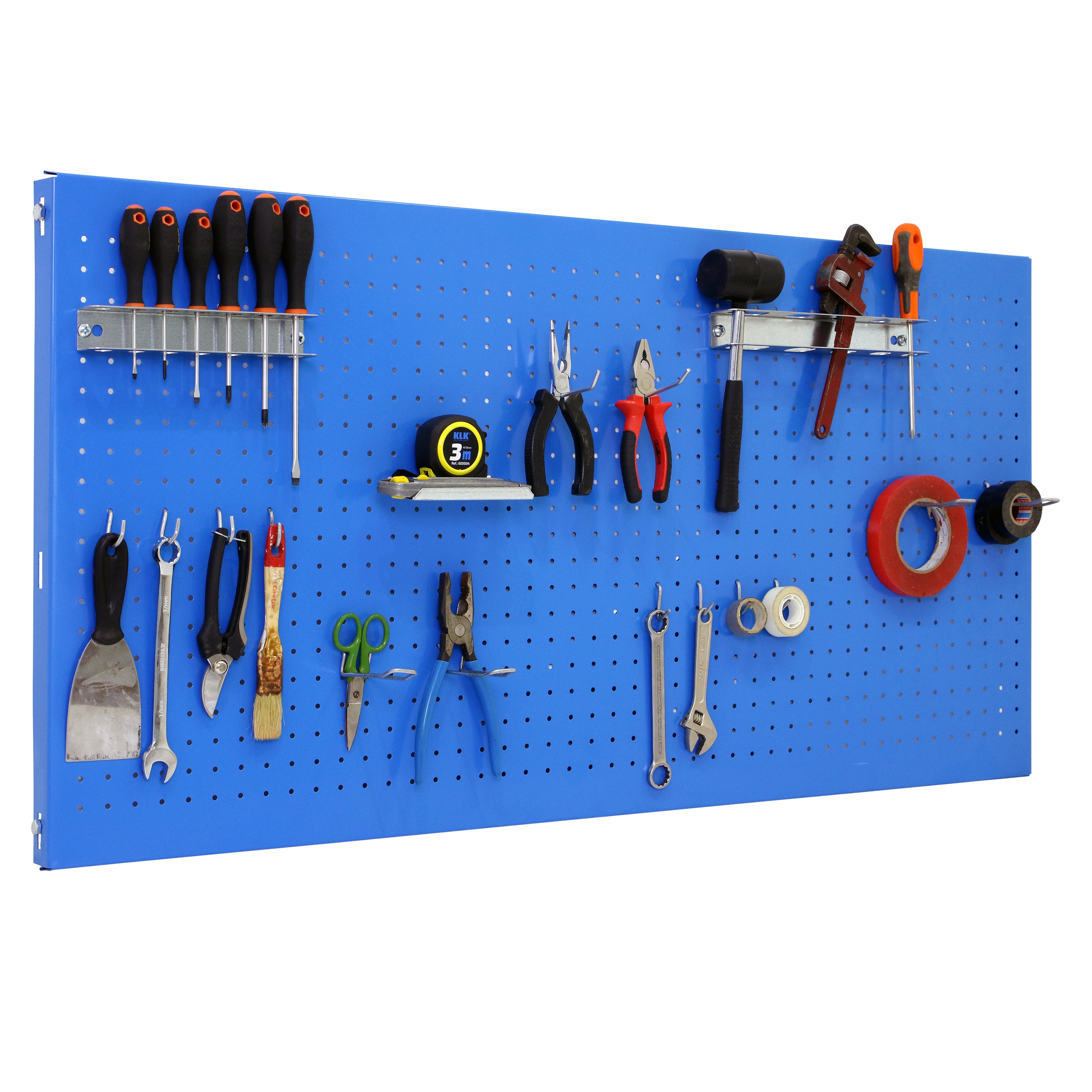 SIMONWORK Panneau perforé pour outils (40x150x3.5cm) BLEU - 4