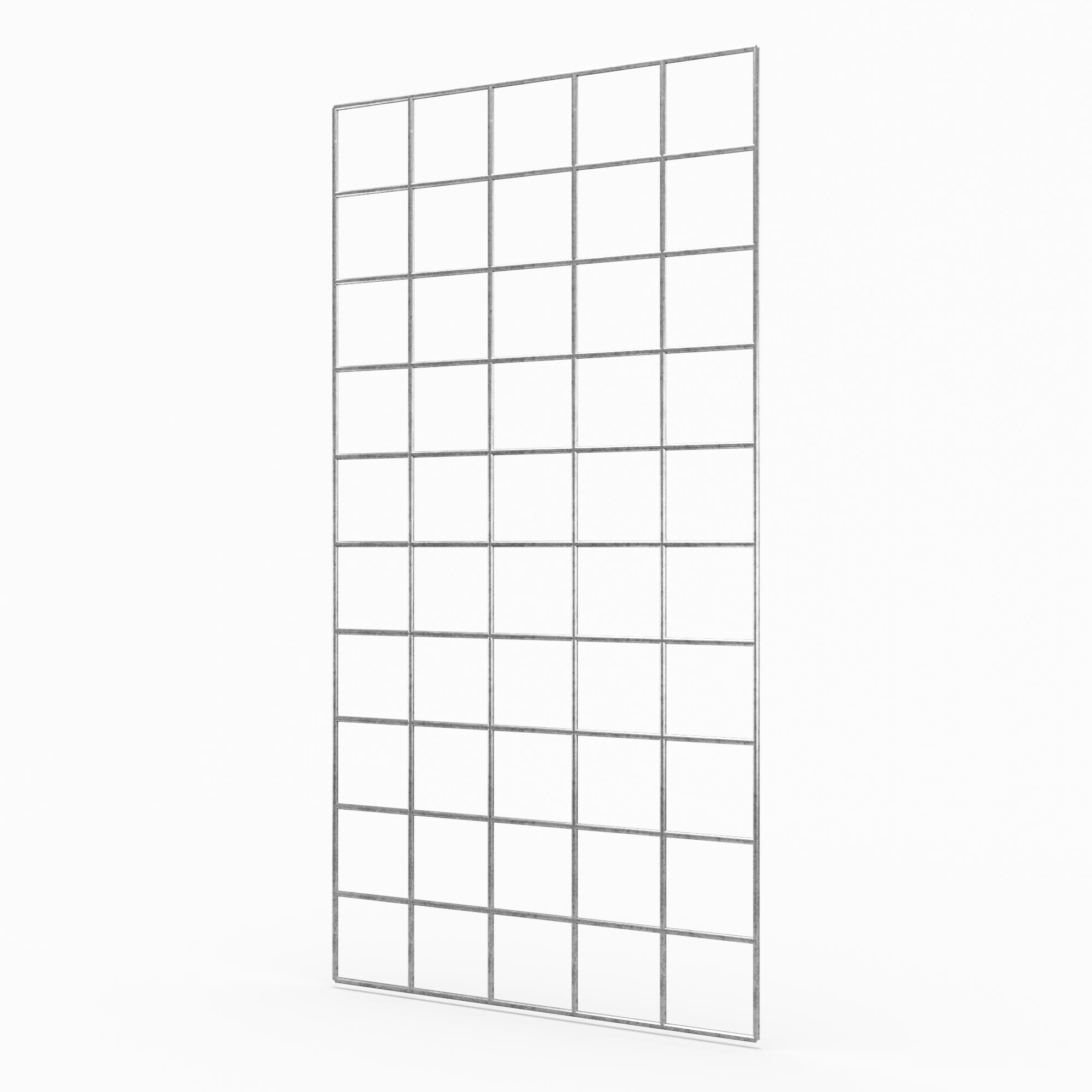 Grille de gabion en acier galvanisé robuste, mailles 10 x 10cm, idéale pour murs ou décor de jardin. - Dimensions: 100x50cm - 4