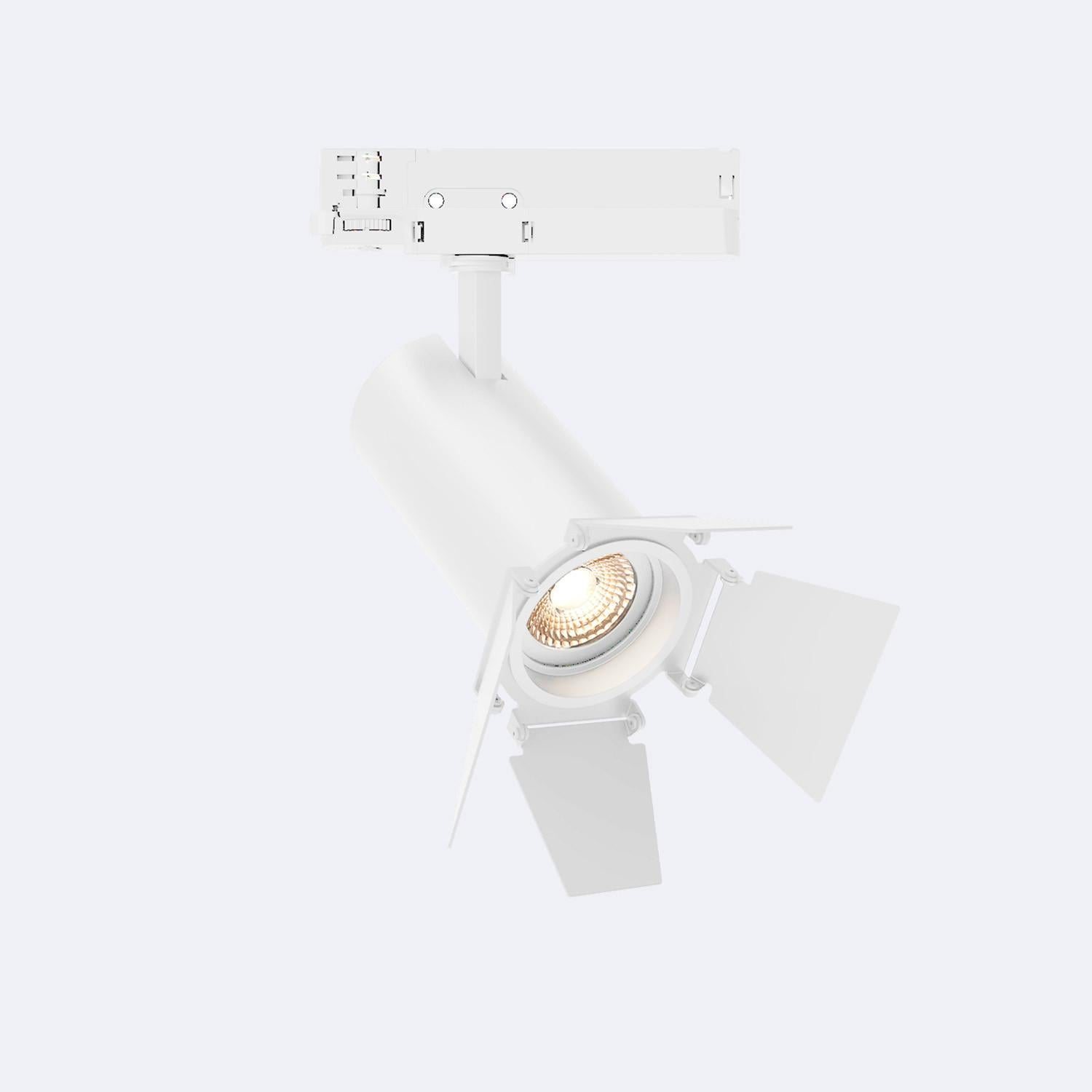 Spot LED Fasano Cinéma 30W pour Rail Triphasé Dimmable Blanc 3200K ...