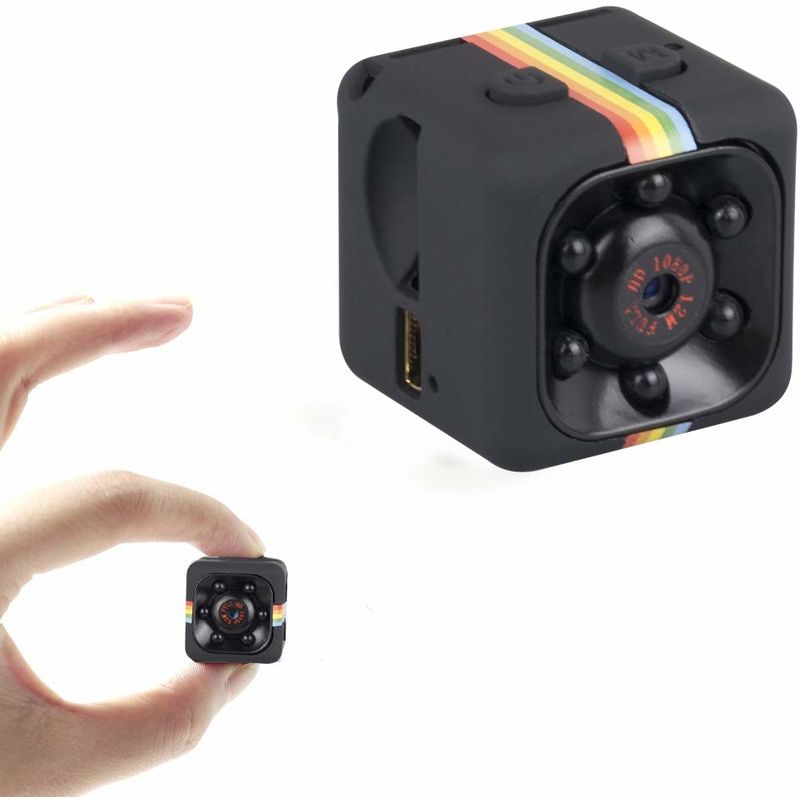 Mini Telecamera Spia 1080P Senza WiFi – Con Scheda Da 32GB, Visione Notturna E Rilevamento Movimento, Supporto Rotante 360°