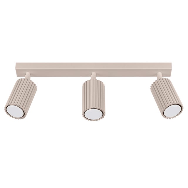 Reflektor sufitowy Spot KARBON taupe 3xGU10x10W wym: 16,5 x 45 x 6,5 cm IP20 Sollux Lighting