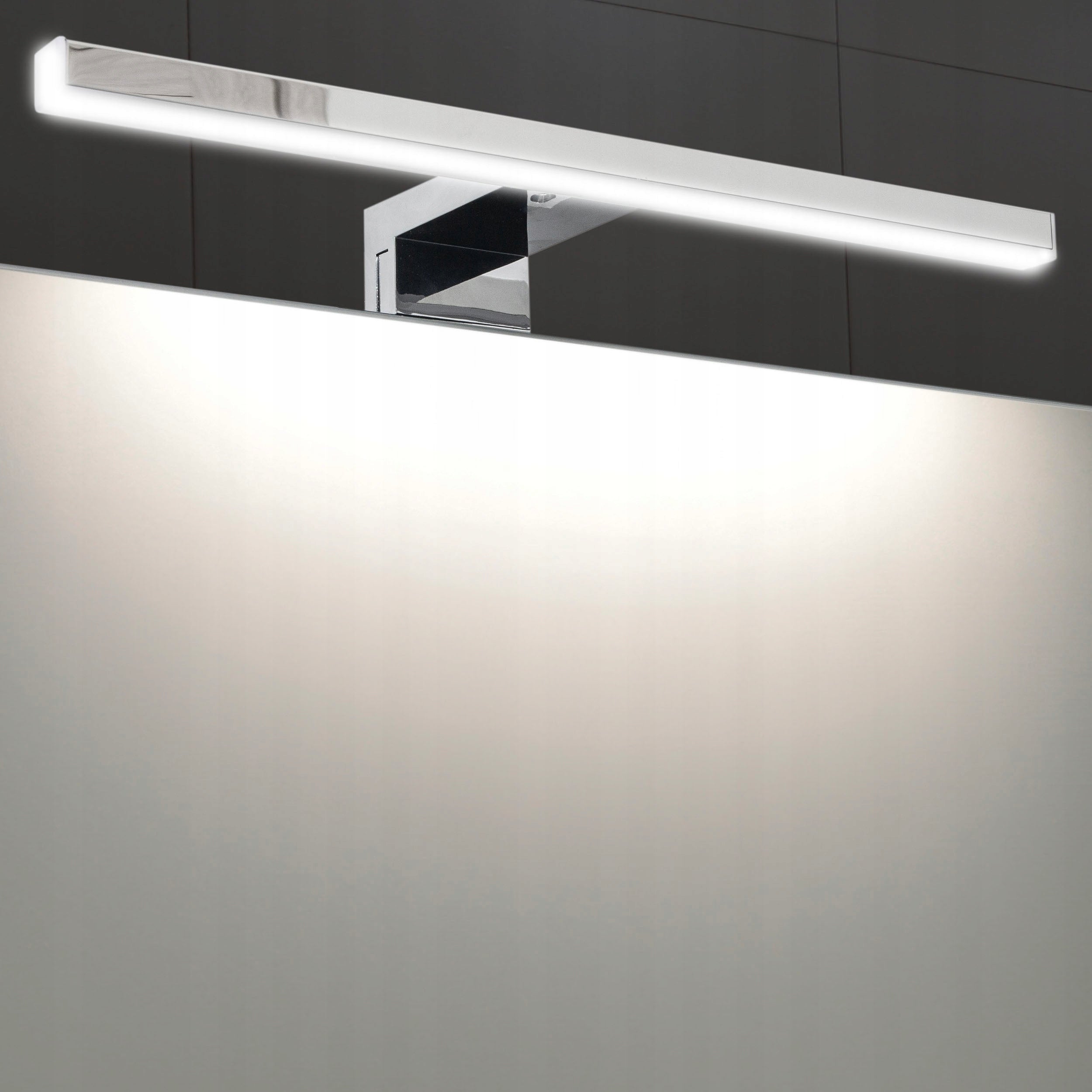 Szafka łazienkowa z lustrem oświetleniem lampką led lustrzana wisząca 80 cm - 5