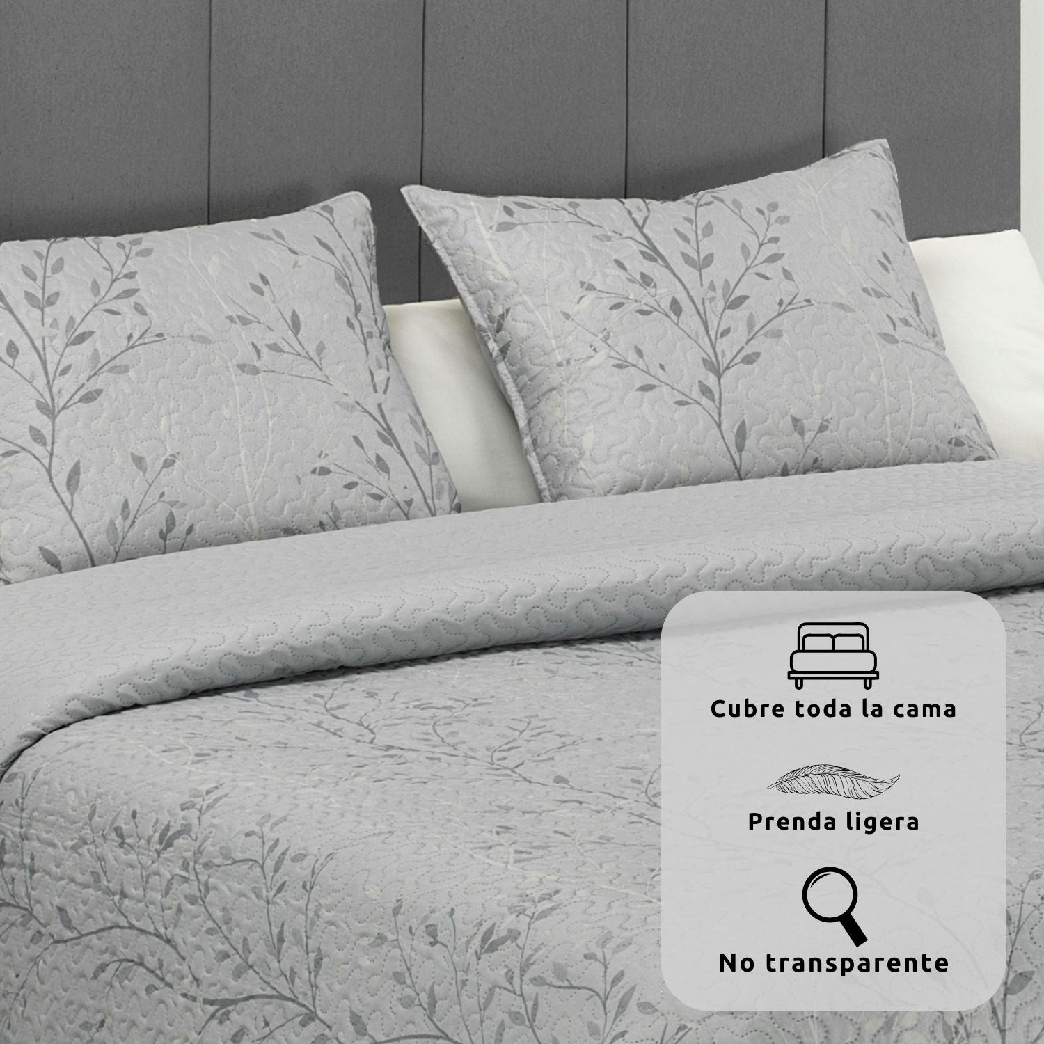 Colcha Bouti Acolchada Nute cama 150cm Donegal Collections - 5