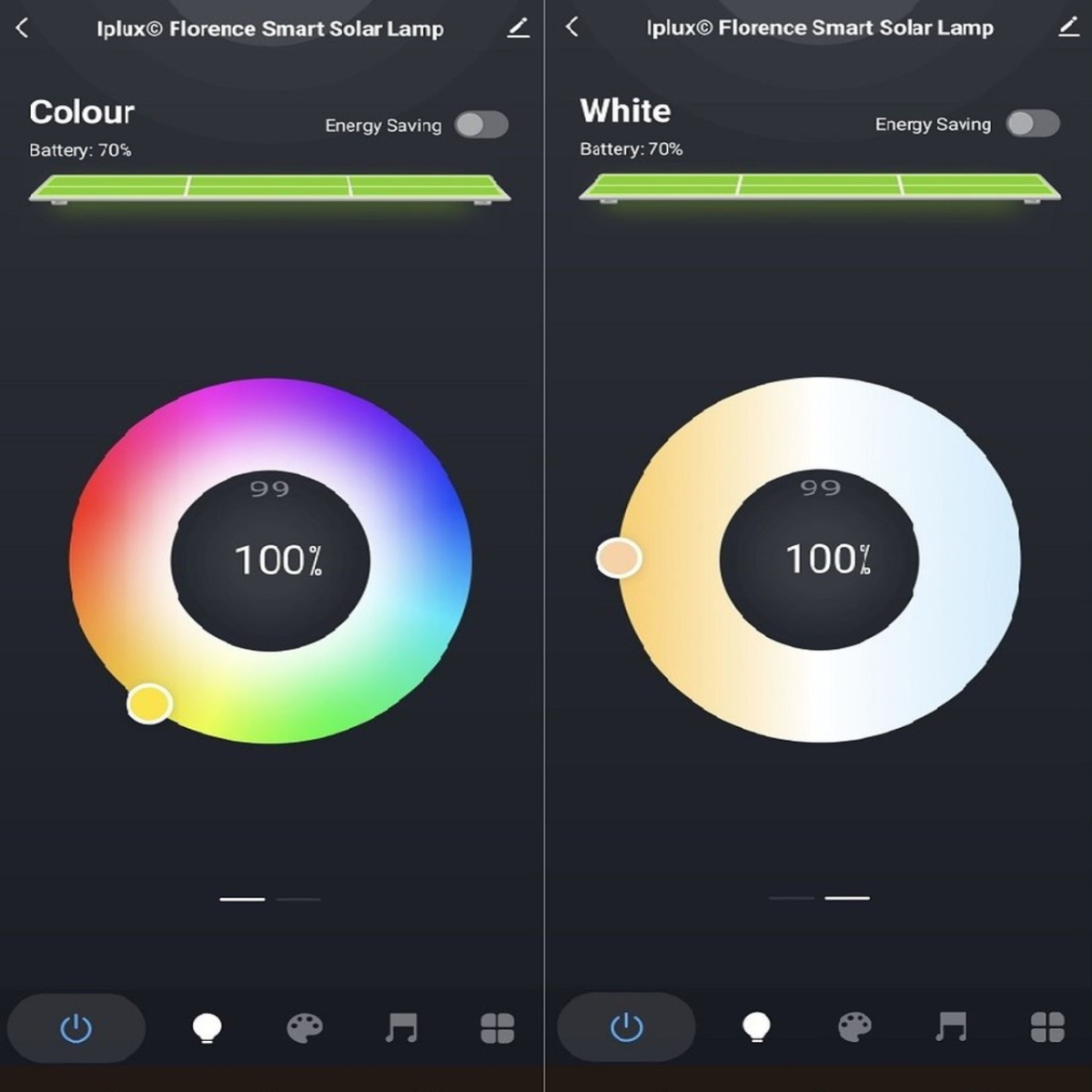 Smart lampe solaire Iplux® Florence sur pied 62cm - Haute qualité - Durée de combustion 15 heures - 5