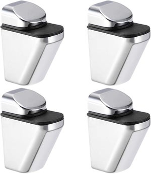 Clips De Support Pour étagères – Lot De 50 En Aluminium – Réglables, Faciles à Installer – Pour étagères Flottantes, Armoires – Argenté
