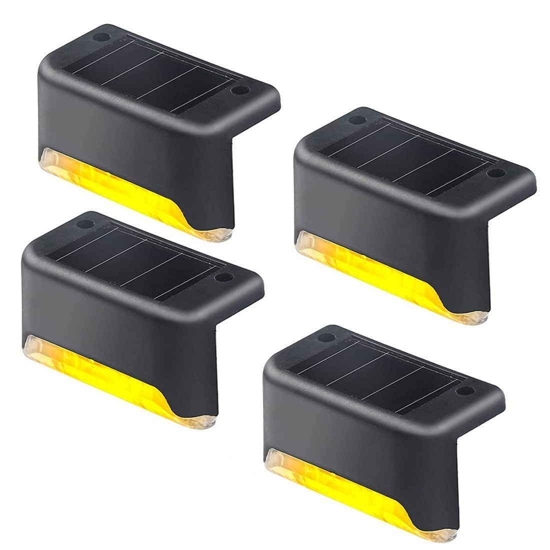 KINKAI Luci Solari Per Gradini Esterni, Confezione Da 14 Pezzi, Luce Calda A LED, Impermeabili, Design Triangolare Per Esterni - 3