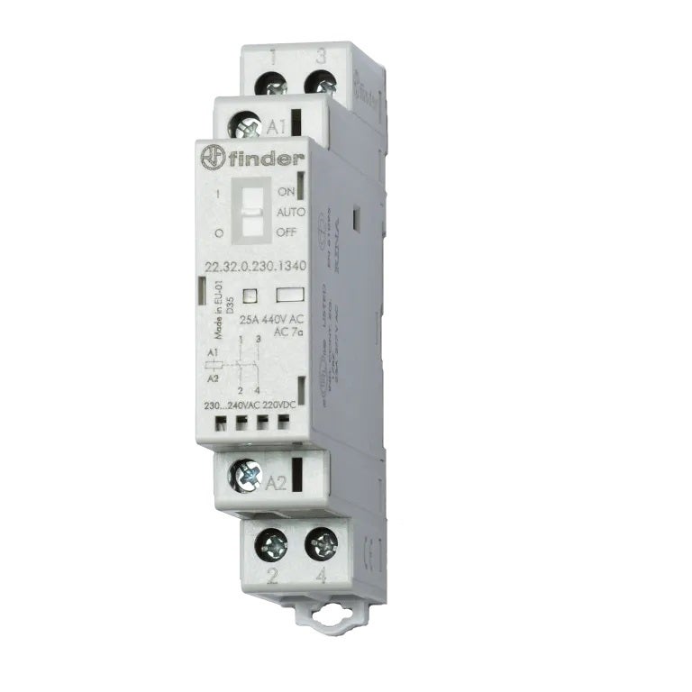 Contactor Modular SERIE 22 2NA 25A AgNi 230V AC/DC Indicador LED ...