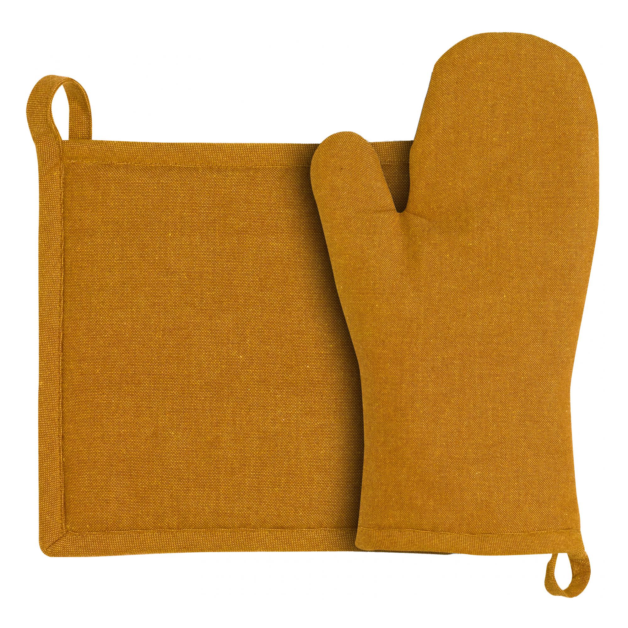 Guanto da cucina e presina riciclati jona ambra 15 x 30 cm ambra 15 x