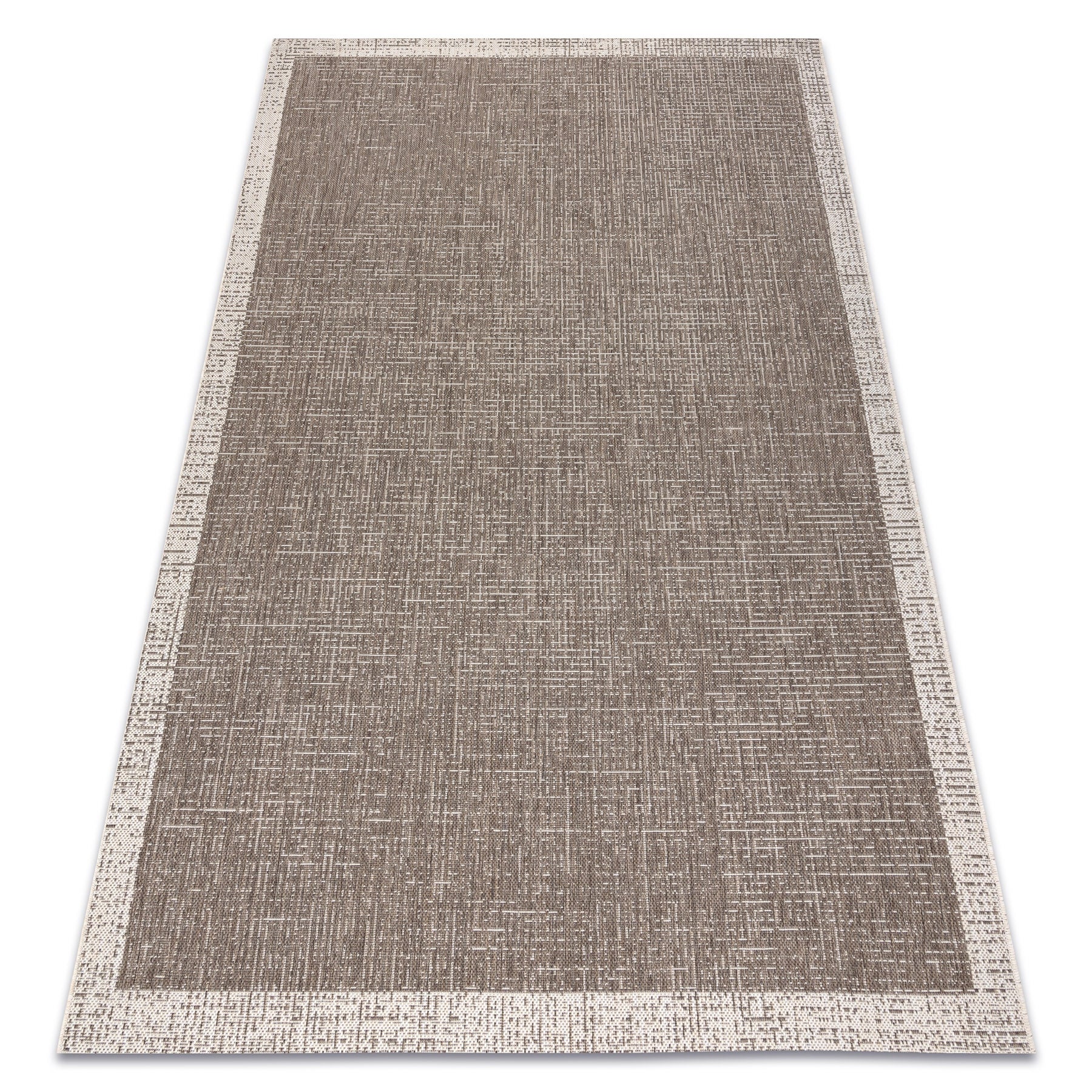 DYWAN SZNURKOWY SIZAL FLOORLUX 20401 Ramka taupe / szampański 140x200 cm