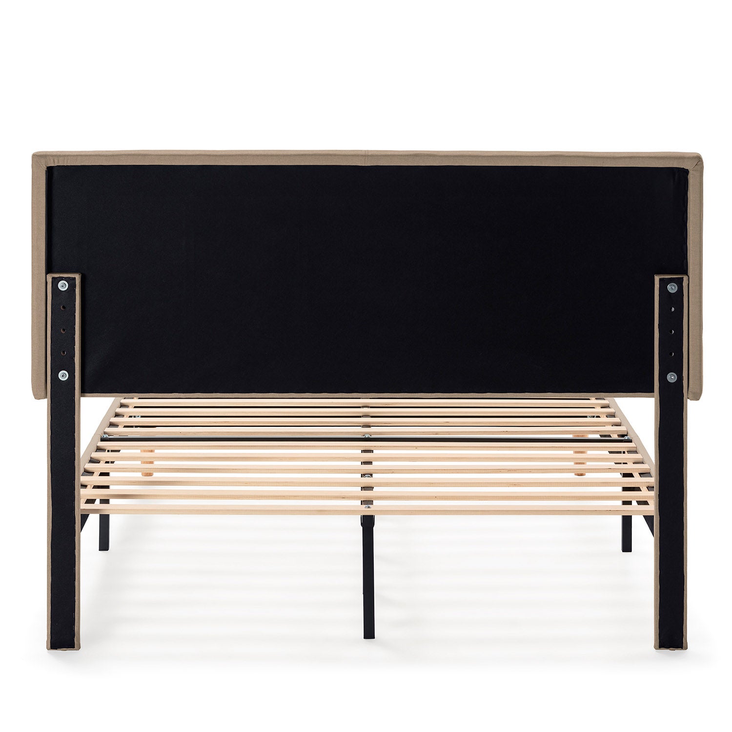 Estructura de cama tapizada Lauren de 30 cm, 150x190 cm, Beige - 5