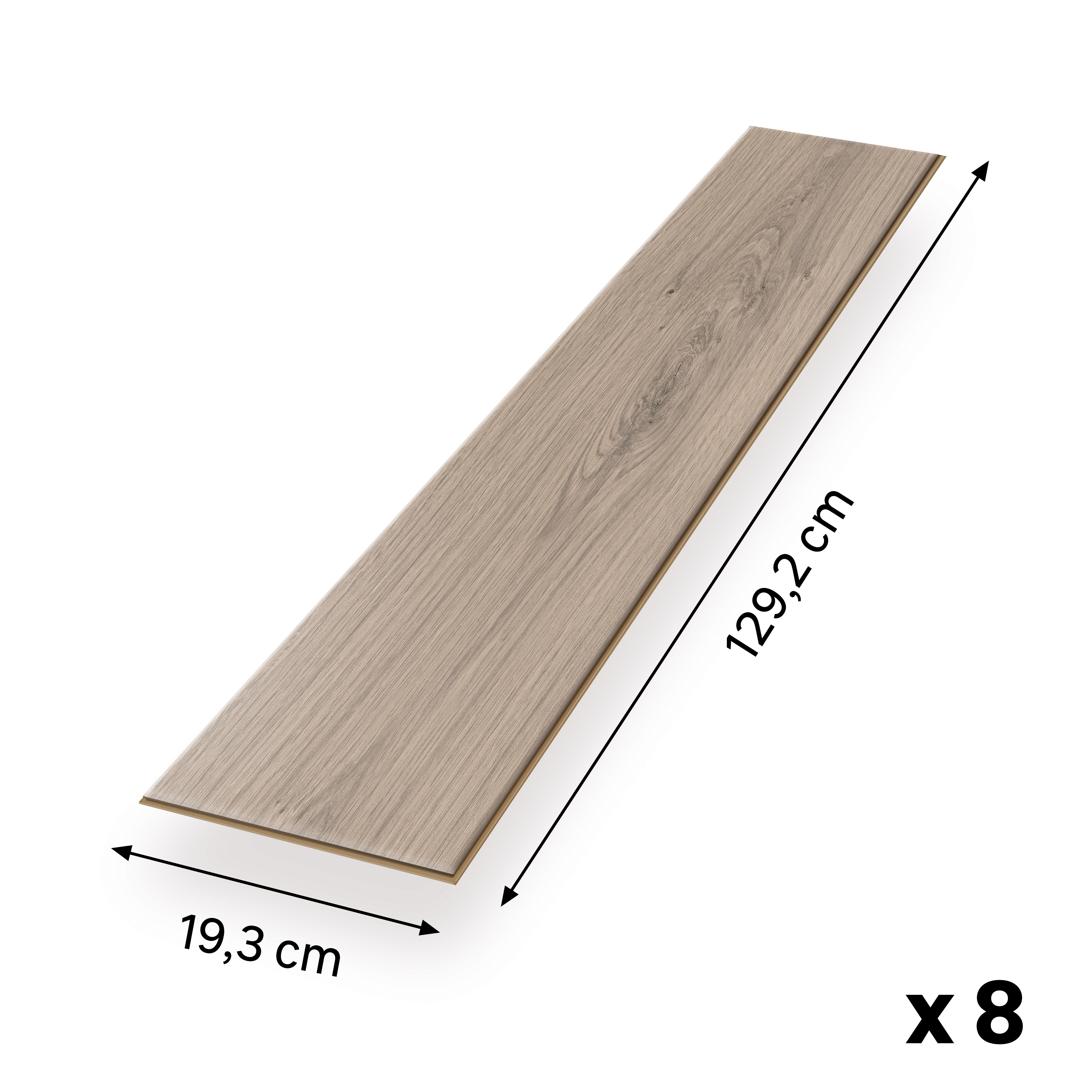 EGGER Sol stratifié NatureSense Aqua EL2112 Chêne Pinot gris clair 1292 x 193 x 8mm - 2