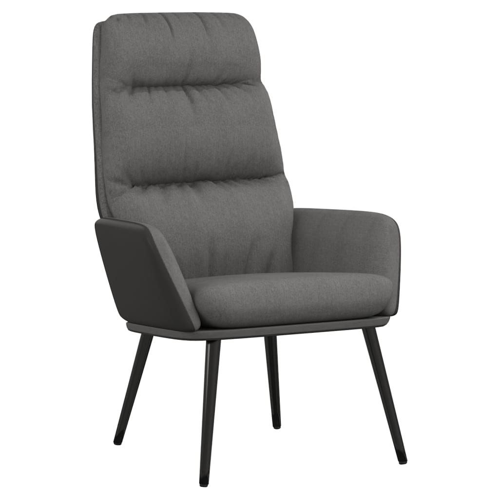 Chaise de relaxation | Fauteuil de relaxation | Chaise de Salon Gris clair Tissu710227 - 2