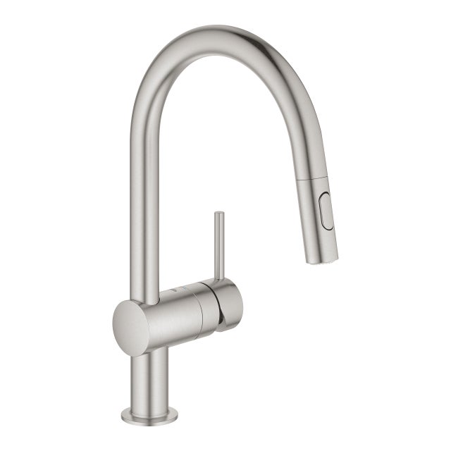 GROHE Minta Mitigeur monocommande de cuisine taille L Supersteel 32321DC2