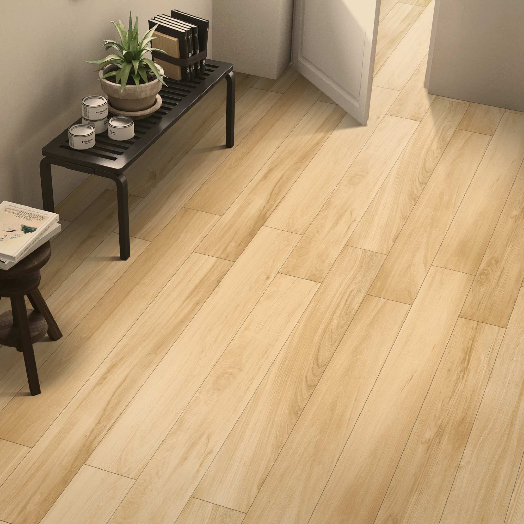 Piastrella Gres Porcellanato 20x120 cm Effetto Legno Rovere Naturale ...