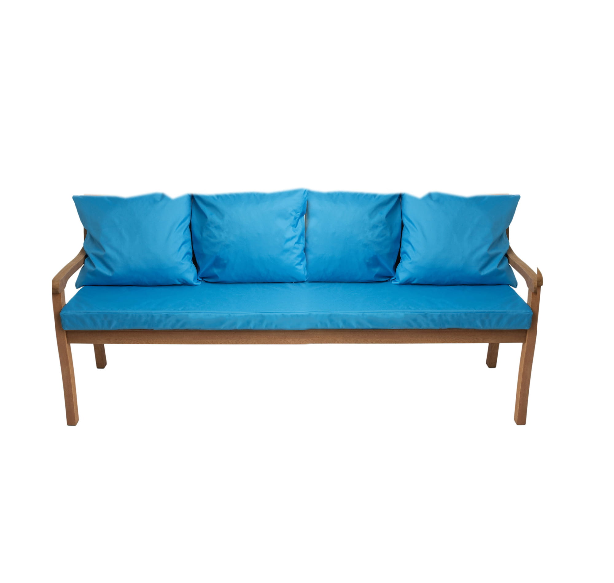 Cojín de banco 170x50/4x50x56cm, cojín de exterior, cojines para columpio de jardín de 3 plazas azul, cojín de asiento, cojín de respaldo