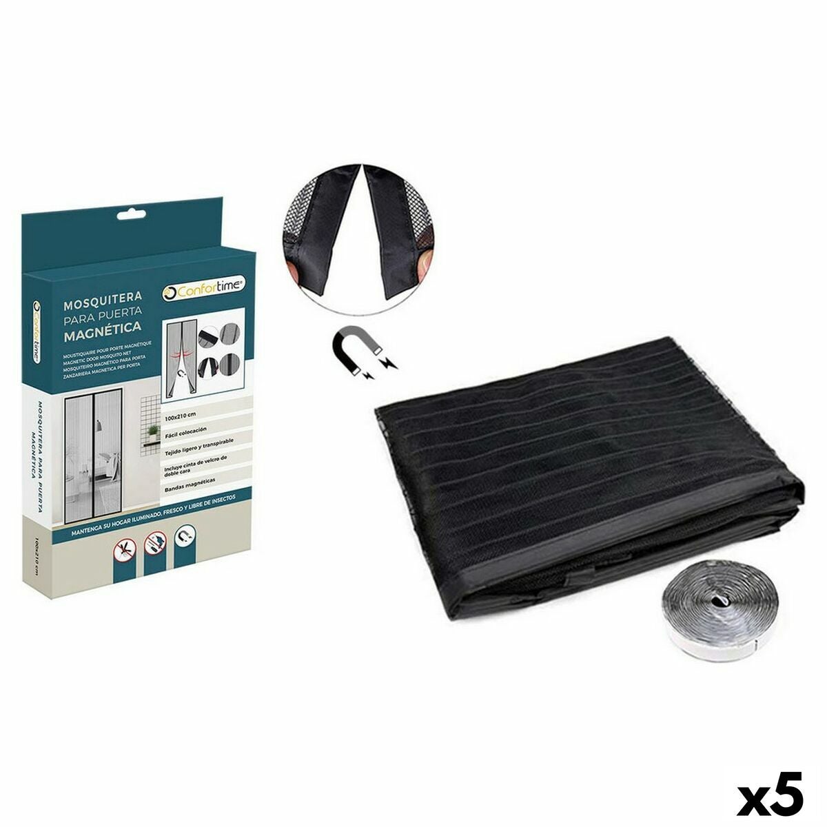 Moustiquaire Magnétique En Fibre De Verre, 80x210cm, Moustiquaire