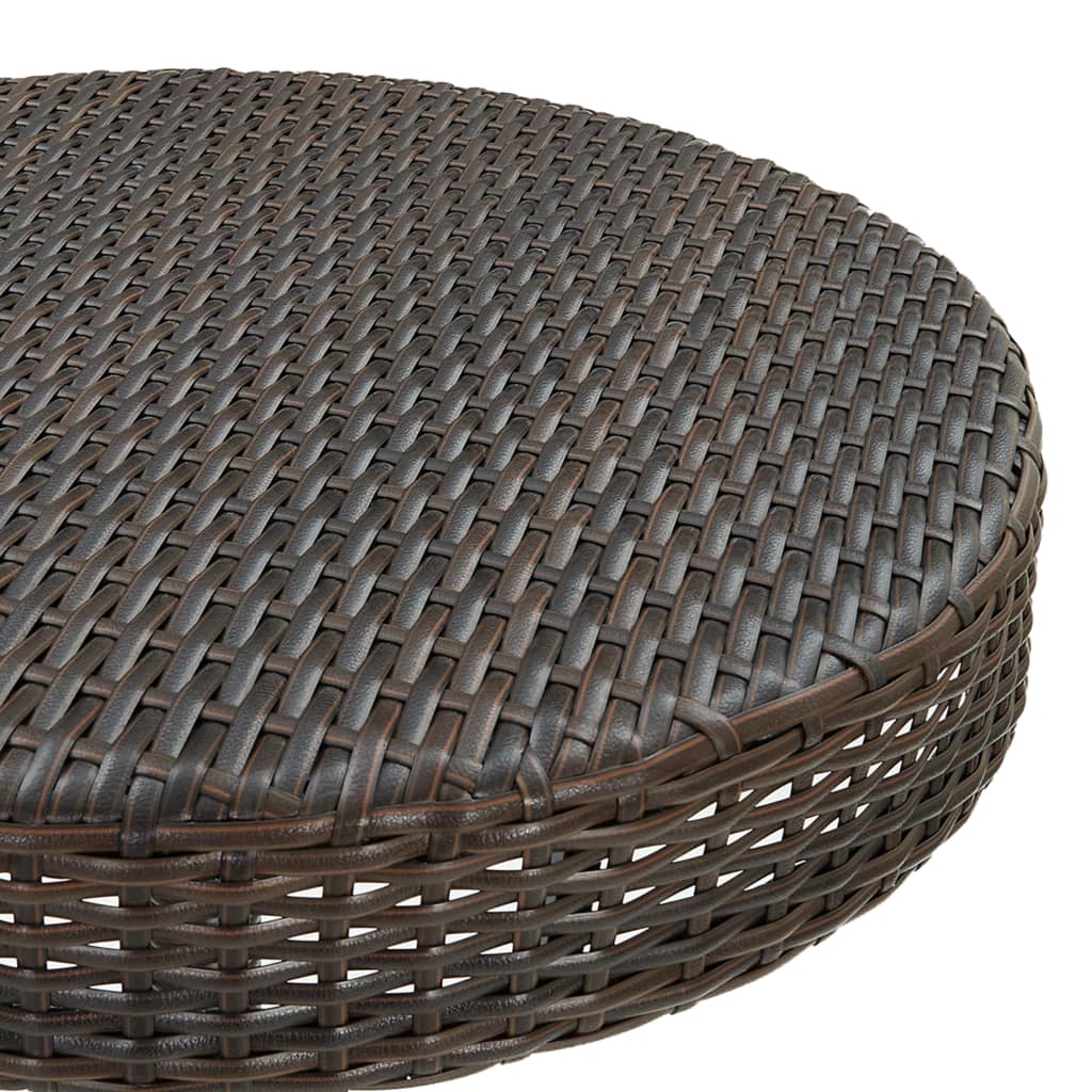Maison Exclusive - Set Bar da Giardino 3 pz con Cuscini in Polyrattan Marrone - 6