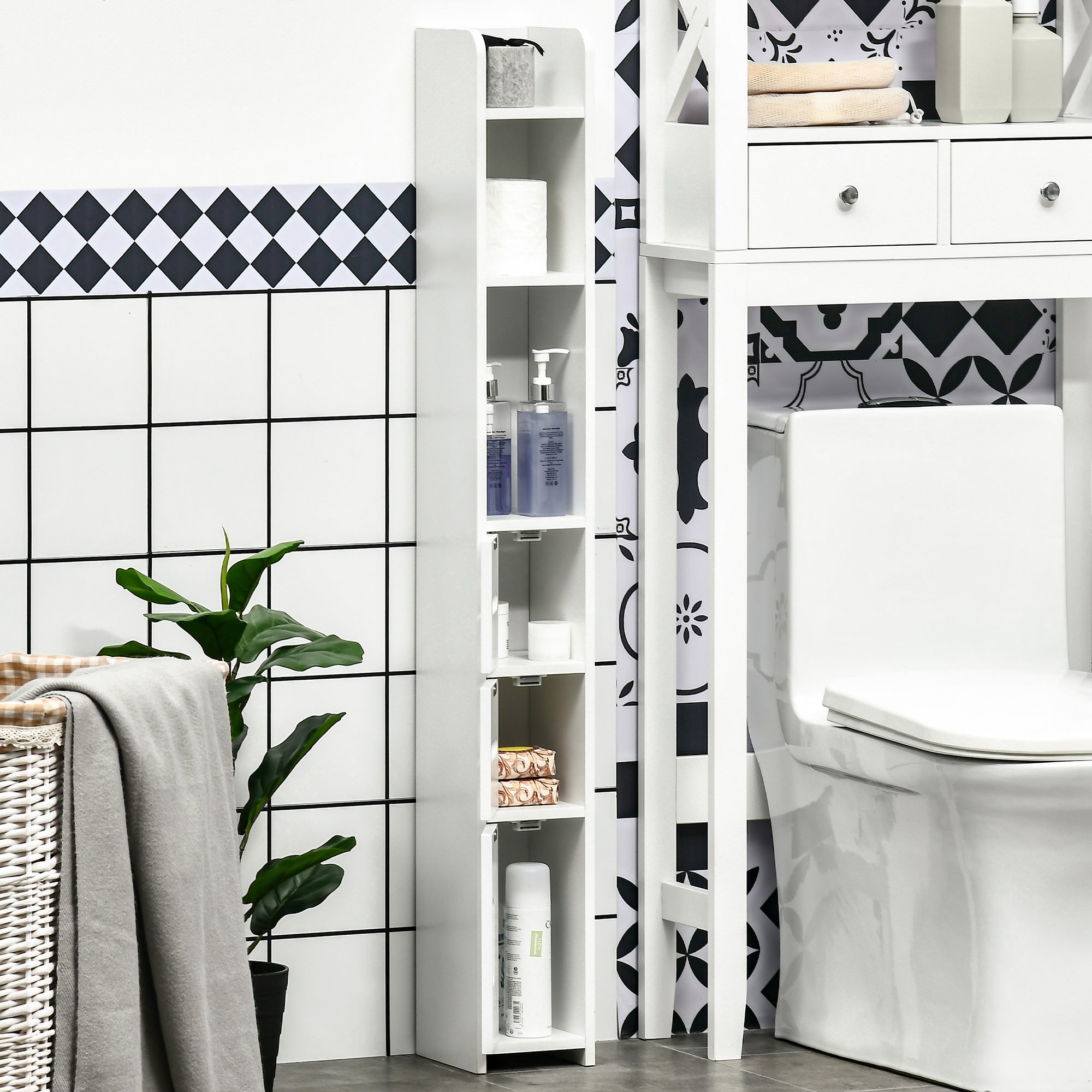 Meuble colonne de salle de bain Bois kleankin - 7