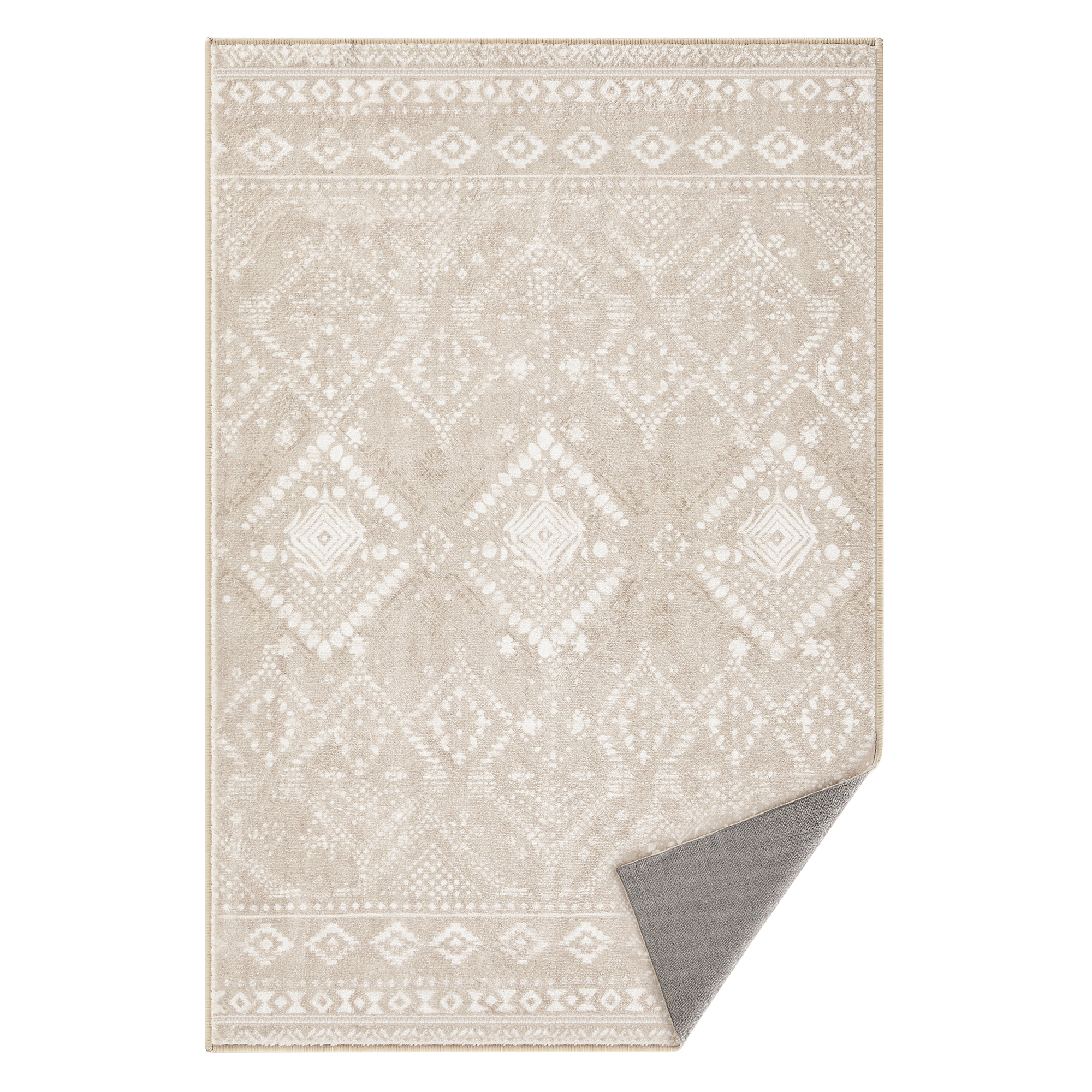 Alfombra, 61 x 92 cm, alfombra antideslizante, decoración del hogar, para salón, dormitorio, lavable a máquina, estilo moderno, beige capuchino