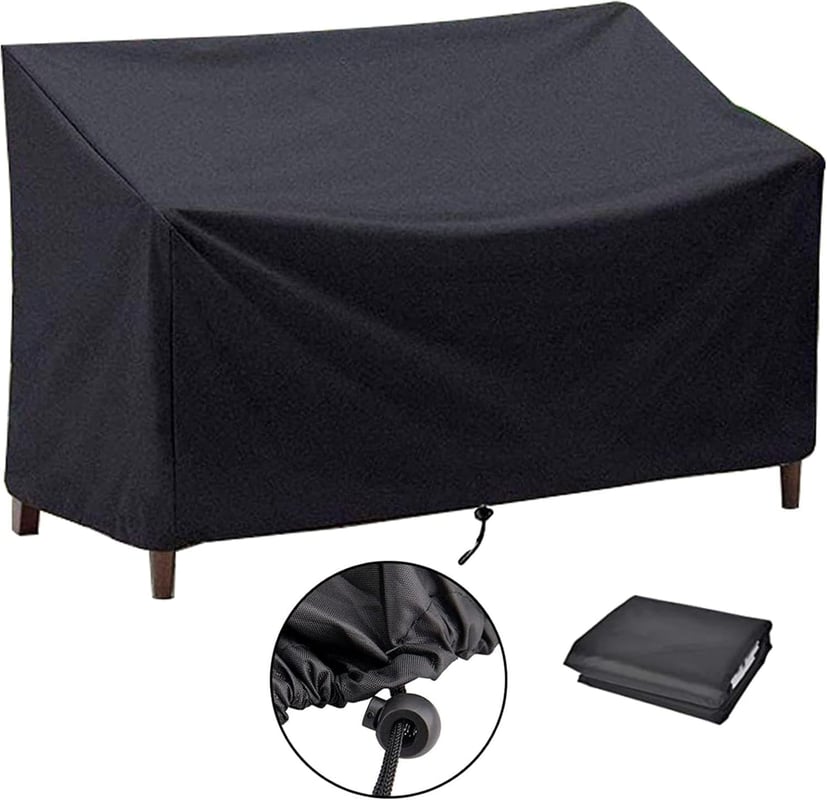 Wodoodporny pokrowiec ochronny na krzesła i stoły ogrodowe z rattanu, 315 x 180 x 75 cm, tkanina Oxford 210D, odporna na promieniowanie UV.