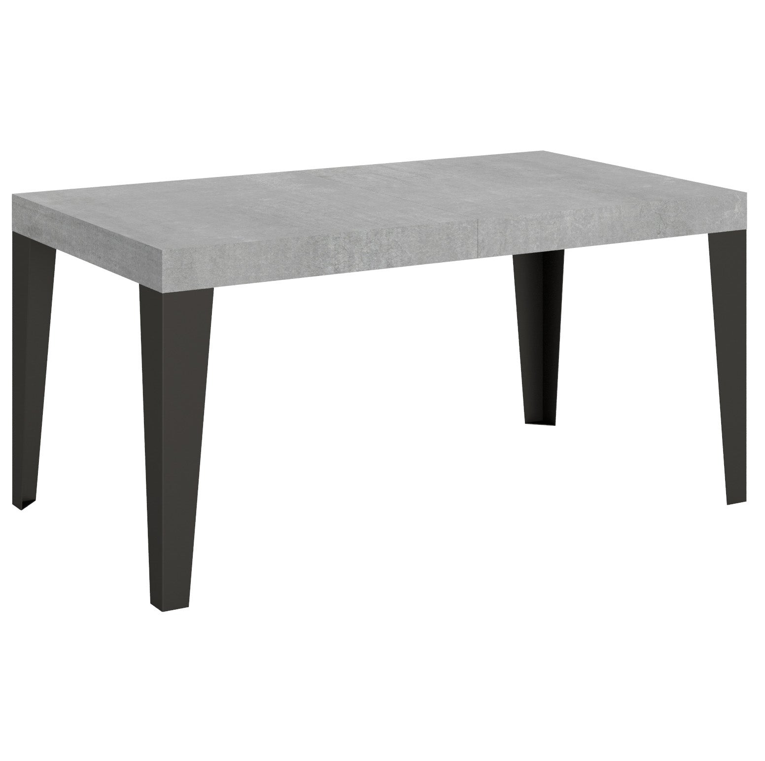Stół rozkładany 90x160/420 cm Stelaż Flame Cement Antracyt