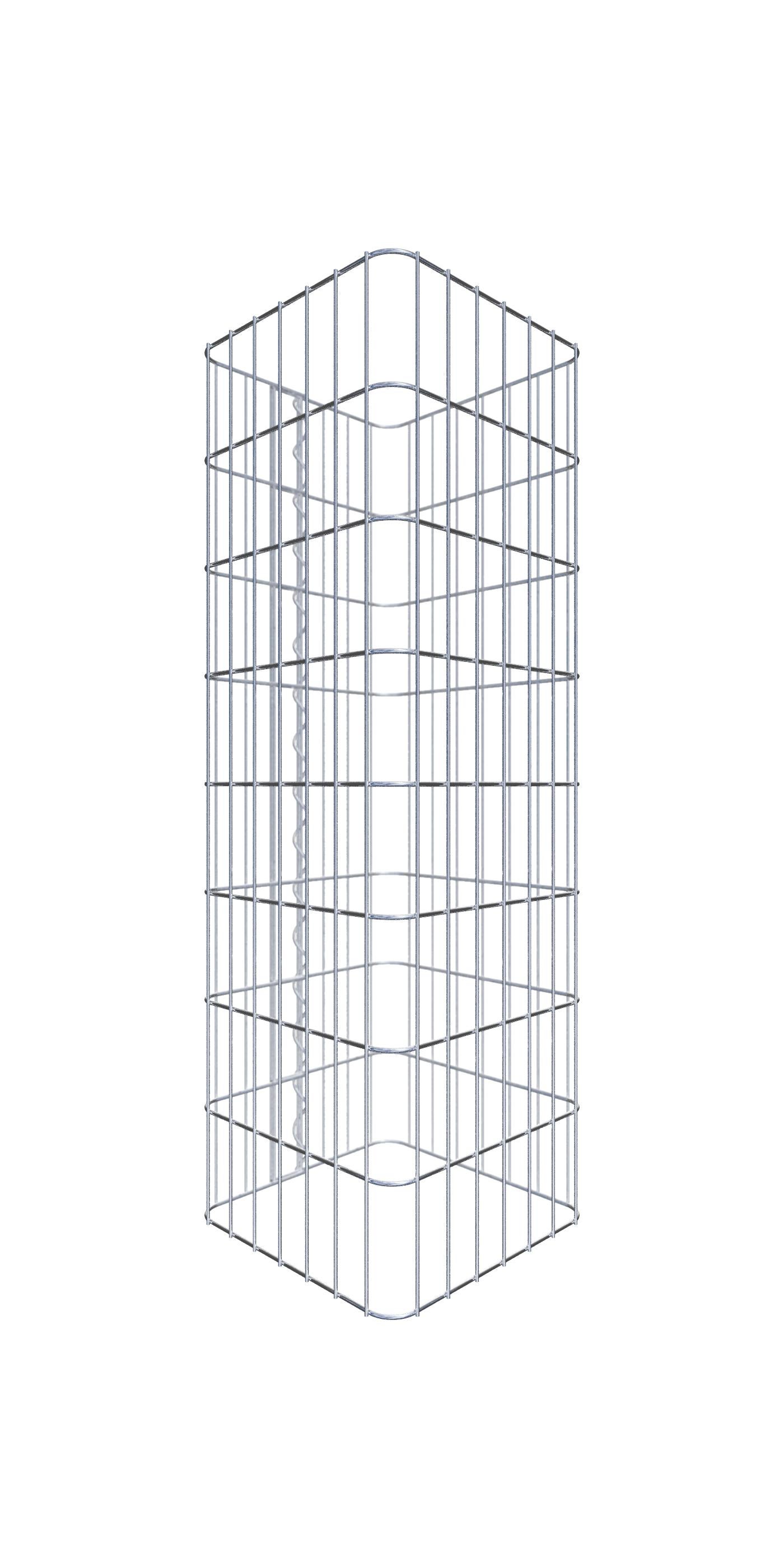 Columna de gaviones rectangular, 37 cm x 37 cm, luz de malla 5 x 10 cm ...