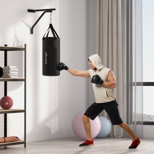 Sacco da boxe in ferro per montaggio a soffitto con gancio a D, staffa resistente da 6 '' gancio con bulloni tappi a parete MMA Muay Thai Kickboxing
