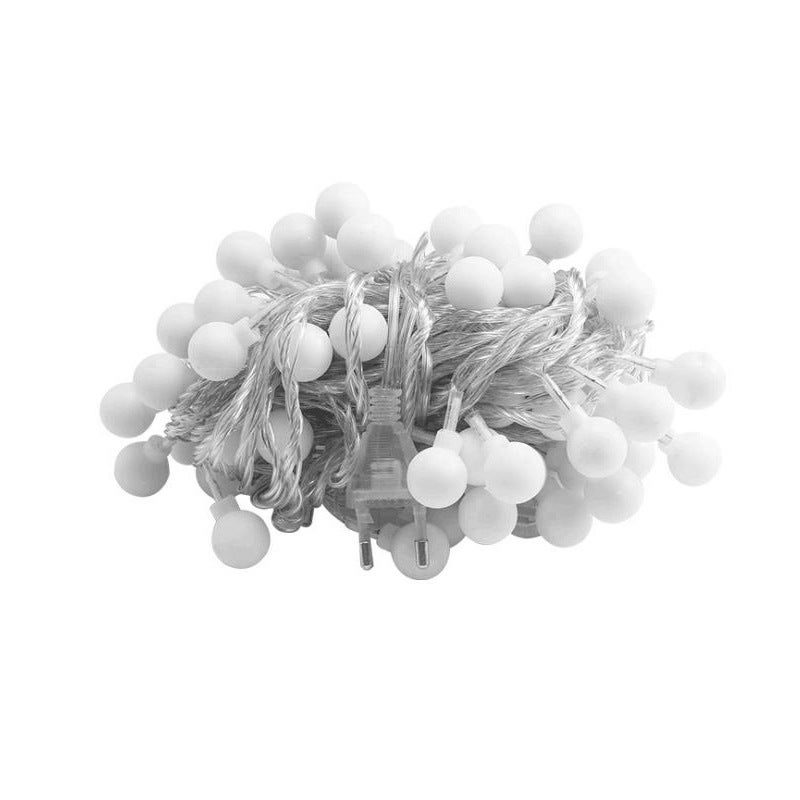 10M Guirlande Lumineuse,Guirlande lumineuse Multicolore,100 Petites Boule Étanche IP65,1 Modes Eclairage Décoration, Avec prise (Blanc Chaud) - 4