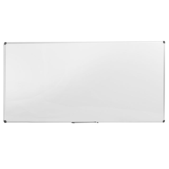 Lavagna Bianca Magnetica Murale 200x100. White Board da Ufficio con Pannello Scrivibile e Cancellabile con viti per il fissaggio a muro