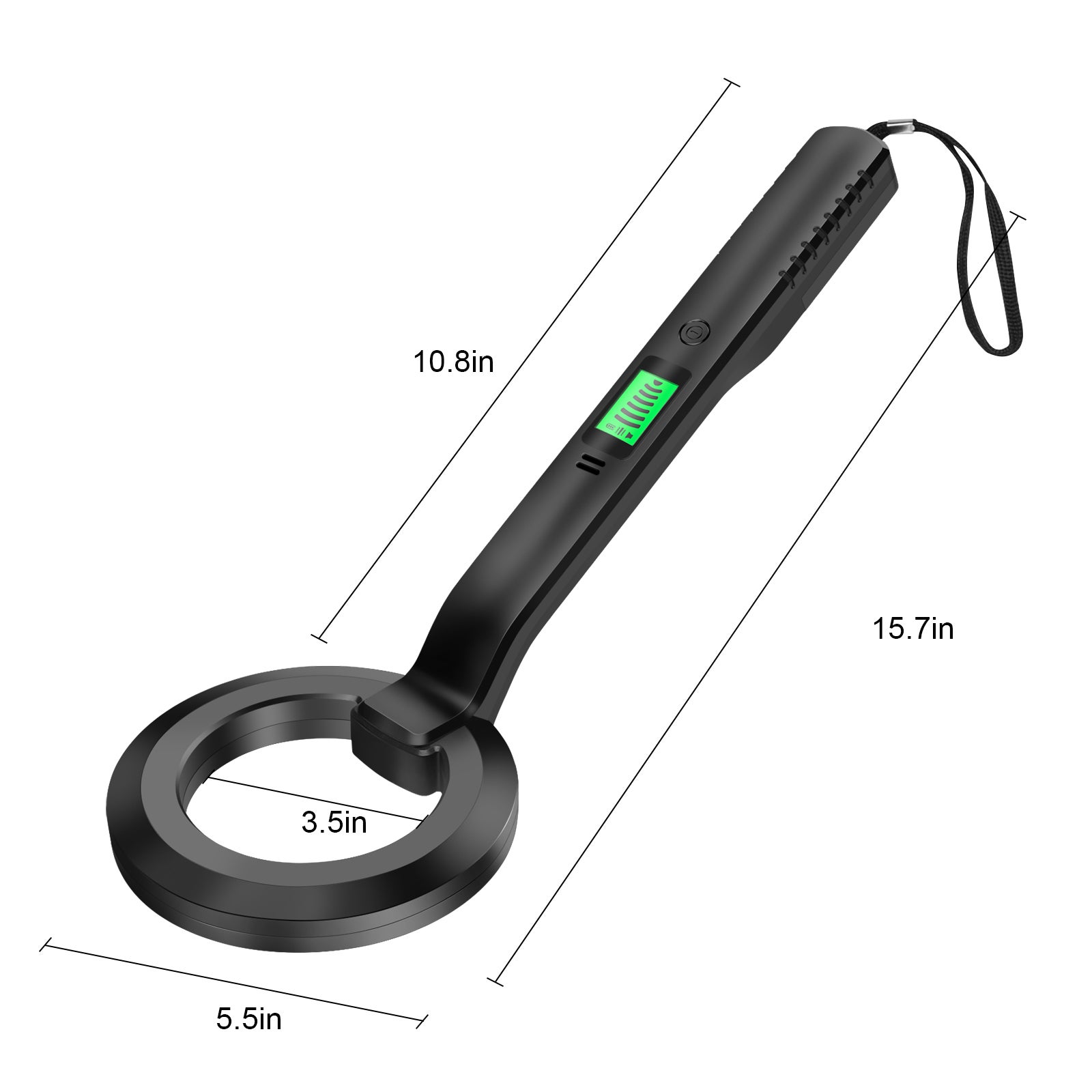 Metal detector portatile impermeabile IP66, posizionatore preciso a mani libere, per uso terrestre e subacqueo, per una versatile caccia al tesoro - 5